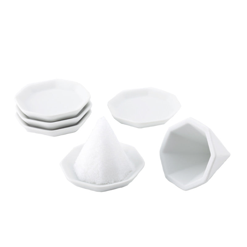 Hakkaku Mori-Shio Set (Octagonal Ceramic Salt Display Set)