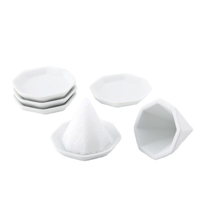 Hakkaku Mori-Shio Set (Octagonal Ceramic Salt Display Set)